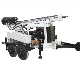 Small Trailer Mounted Wheels Type Water Well Drilling Rig Machine manufacturer