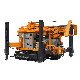  Crawler Borehole Drill Machine with Air Compressor Water Well Rotary Drilling Rig