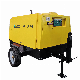 Closed Type Screw Portable Compressors Movable Diesel Air Compressor with Cheap Price