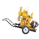 Hydraulic Mine Well Drilling Rig Hard Rocks Gravel Solid Land Water Well Mine Drilling Machine Mobile Portable Digging Rig Machine manufacturer