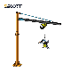 Jib Crane with Pneumatic Hoist Pneumatic Air Blancer Material Handling Equipment Jib Crane for Sale