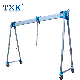 Single Beam Aluminium Hand Gantry Crane with Manual Chain Hoist