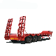 Cimc Heavy Duty Low Bed Container 3 Axles Truck Trailer