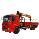 Smallest 26500lbs 10t Straight Boom Crane Mounted Mini Truck for Engineering Construction