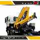 Hydraulic 6.3 Ton Remote Control Folding Arm Mobile Truck Mounted Crane 360 Degree Swivel Articulated Knuckle Boom Crane for Sale