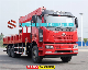  Palfinger 12 Ton 5 Arms Hydraulic Telescopic Boom Crane with FAW 6X4 Cargo Truck Mounted Mobile Cranes for Sale