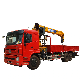 12t Truck Mounted Hydraulic Crane for Dongfeng HOWO Chassis Electric Lorry Crane for Sale