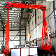  Height Adjustable Semi-Electric Portable Mini Lifting Gantry Crane with Flat Hand Push Trolley and Manual Puller Hoist