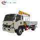 HOWO 4X2 6wheels Cargo Truck with Crane Truck Mounted Crane manufacturer