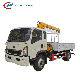 HOWO 4X2 6wheels Cargo Truck with Crane Truck Mounted Crane