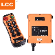 Q808 Lcc 8 Double Button RF Transmitter and Receiver Industrial Radio Remote Control for Tower Crane