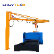 CE Construction Machinery 1000kg Portable Small Mobile Pillar Mounted Jib Crane