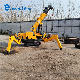 Narrow Space Wireless Remote Control 6 M 2 Tons Mini Spider Crawler Crane for Sale