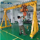  Small Mobile Portable Single Girder Gantry Crane with Electric Hoist for Sale