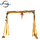 China Manufacture Small Gantry Crane Portable 3 Ton 5ton with Mobile Wheel Small Overhead Crane