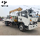 China Direct Manufacturer Cnhtc 4X2 8t 10t Sino HOWO Light Hydraulic Arm Boom Cargo Truck Mounted Crane for Ethiopia