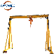  CE Approval Workshop Material Lifting Motorized Travelling Mobile Gantry Crane 5 Ton with Electric Hoist