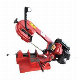  550W Red Small Metalworking Band Saw Machine for Metal Cutting