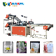  Automatic 2 Layers 4 Lines Garbage Shopping Carry Handle Bottom Sealing Cold Cutting Plastic Bag Making Machine with Conveyor