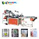 Automatic 2 Layers 4 Lines Garbage Shopping Carry Handle Bottom Sealing Cold Cutting Plastic Bag Making Machine with Conveyor