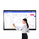  4th-I5, 4G+32g 75 Inch Win10 4K 20 Point Touch Screen Smard Board LCD Interactive Flat Panel Display with Android Windows for Education and Video Conference