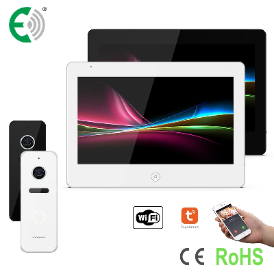 4-Wire 1080P WiFi 10.1"Video Door Phone Support CCTV Cameras