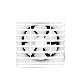 CE SAA 6 8 Inch 220V Plastic Square High Power Silent Wall Mounted Shutter Household Bathroom Kitchen Exhaust Fan