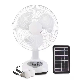 12inch Rechargeable Fan with Battery Solar Panel