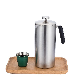 Double Filter Black Prensa Francesa Stainless Steel Cafe Tea Maker