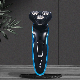  4D Rechargeable Electric Shaver Waterproof Cordless Triple Blade Shavers for Men