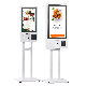  23.8 Inch Touch Display Self Service Food Ordering Payment Kiosk Terminal Interactive Information Kiosk