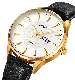  Relojes Quartz 2075 Simple Luxurious Genuine Leather Strap Unique Watch