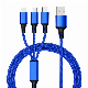  Multi USB 3 in 1 Nylon Braid USB Charging Cable