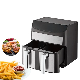 7L Digital Control Double Basket Air Fryer Can Bake Bread