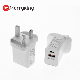  Mini Portable 5V 2A 1A Dual Charger Phone European Plug White QC3.0 Quality UK Plug Charging Pd 20W Charger USB Fast Charger QC3.0 Phone Fast Wall Charger