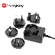  15W 18W Series 5V 9V 12V 15V Interchangeable Plug Power Adapter with En 62368 & 61558 UL CE GS SAA PSE Kc CCC