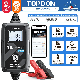  Topdon New Design Tb6000 PRO Portable Smart 5-240ah 6V 12V DIY Lead Acid Lithium Automotive Vehicles Motorcycle Car 2 in 1 Battery Tester and Battery Charger