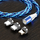 High Quality 3 in 1 LED Mobile Phone Charger USB Magnetic Charging Cable