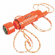 Orange Mini Multifunction 5-in-1 Survival Whistle Emergency Compass with Thermometer