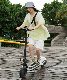  E-Bike Freedom in Style: High-End Portable 48V 12.8ah Electric Folding Skateboard