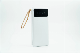 Portable Charger Built-in Cable, 1000mAh Slim Power Bank with 5 Outputs and LED Display for iPhone, Type C and Micro V8