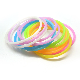  Hair Ties Multicolor Silicone Jelly Bracelets for Girls Women