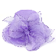  77sfascinator Ladies Wedding Church Wide Brim Hats Foldable Organza Hats