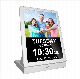 New Battery Operated WiFi Digital Photo Frame with Wireless Charger for Salon Hotel Bar