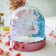 OEM Snow Globe Photo Frame with Glitter Customized E-Coating Base