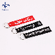  Hot Sale Custom Woven Embroidery Tag Fabric Keychain