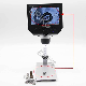  Erikc E1024032 Digital Industrial Stereo Microscope with Camera Screen Electronic LCD Microscope Cyclic Record Automatic Shutdown