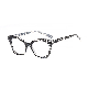 Fashion Flower Painting Outside Cat Eye PC Reading Glasses with Spring Hinge Anti Blue Light