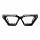 Fashion Design Thick Heavy Acetate Abnormity Eyeglasses with CE Optical Frames