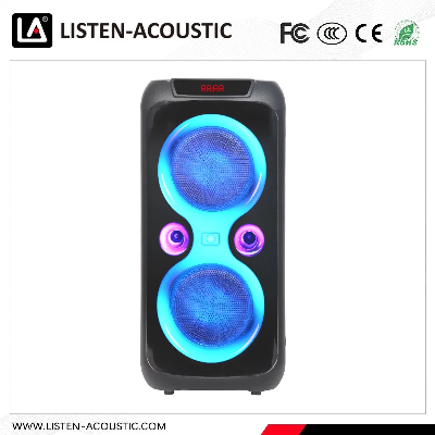 dual 8" Home Theater Party Speaker Professional Portable Audio DJ Box Bluetooth Wireless Speaker